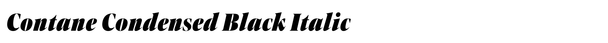 Contane Condensed Black Italic image
